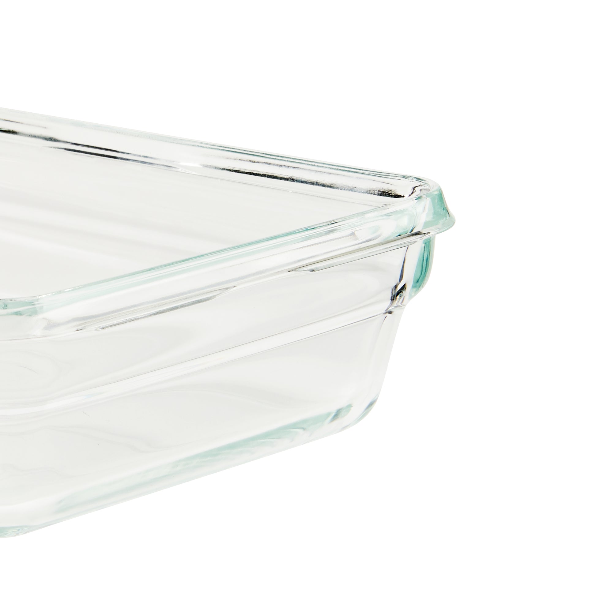 EMSA Vorratsdose 180 ml, 10,6 × 10,6 × 20,7 cm, Glas, transparent/blau, 3-teilig