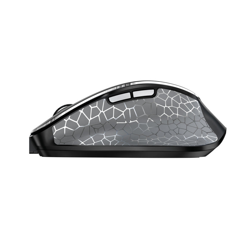 CHERRY MW 8C ERGO Ergonomische Maus – kabellos, 6 Tasten, für Rechtshänder, wiederaufladbar, schwarz/grau