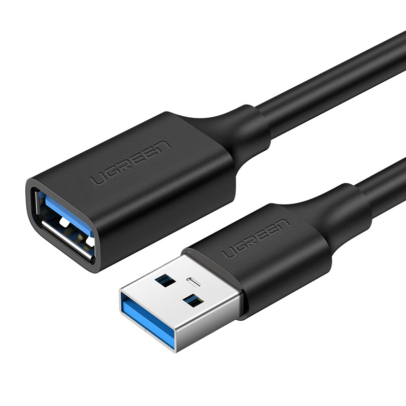 Ugreen USB-A Verlängerungskabel (Stecker auf Buchse) – USB 3.2 Gen 1 (5 Gbit/s) – 1,5 m – Goldstecker
