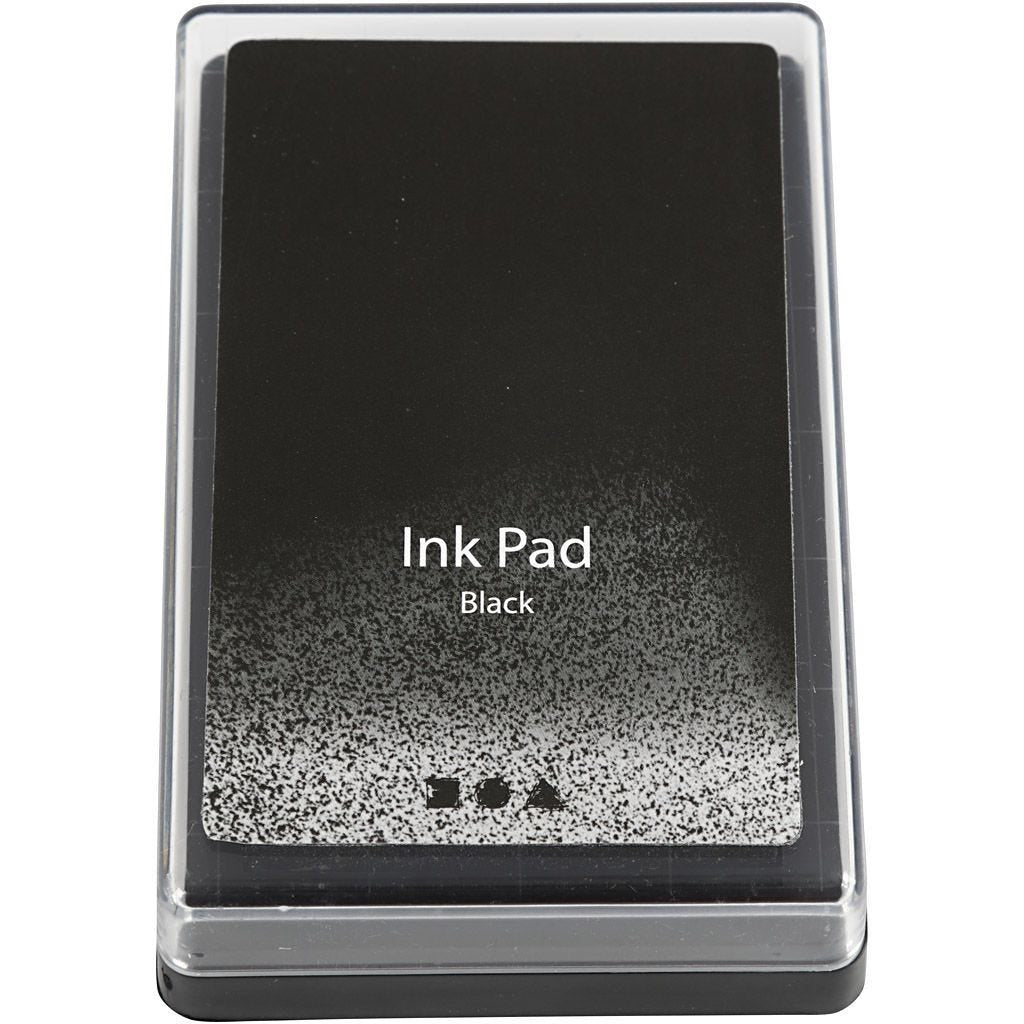 Creativ Company Stempelkissen – 90 × 60 × 20 mm – Schwarz – 1 Stück