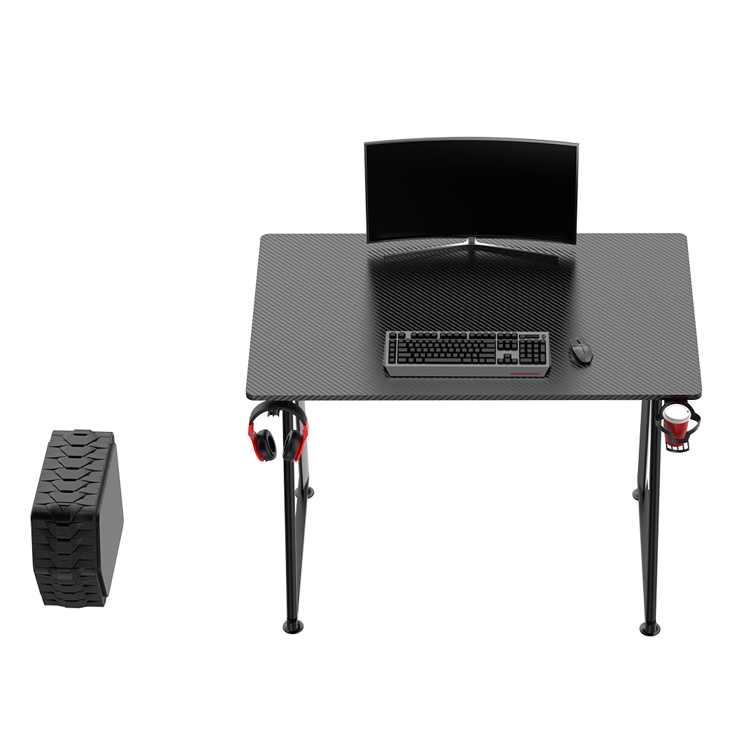 Ultradesk Enter V2 – Rollbarer Computertisch, 1'000×600×750 mm, bis 70 kg, schwarz