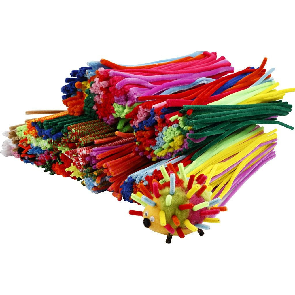Creativ Company Chenilledraht, Nylon, Mehrfarbig, Ø 6 mm × 30 cm, 700 Stk.