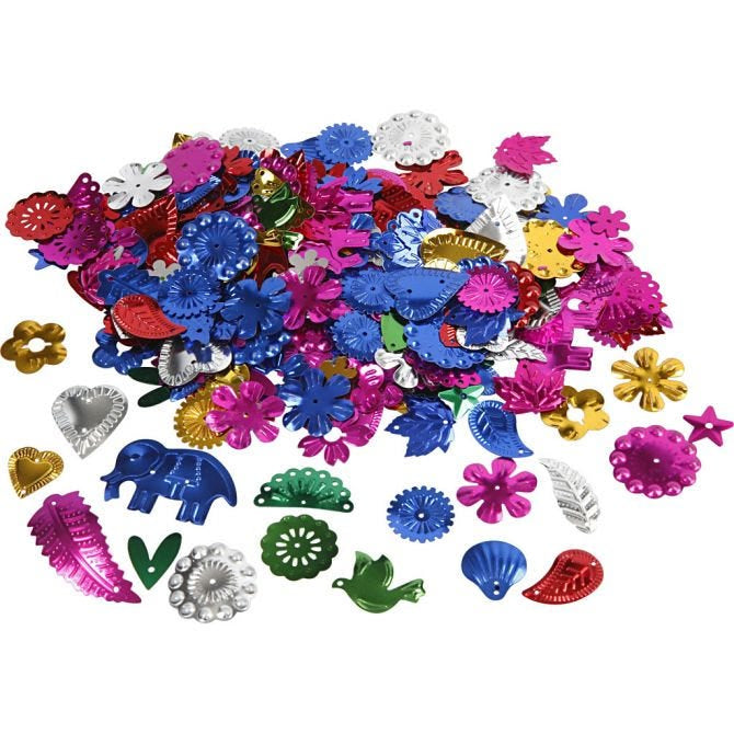 Creativ Company Pailetten – Ø 4,5 cm, Mehrfarbig