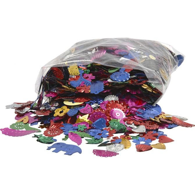 Creativ Company Pailetten – Ø 4,5 cm, Mehrfarbig