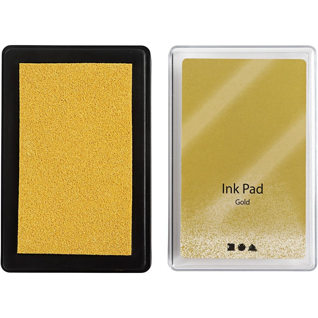 Creativ Company Stempelkissen – 90 × 60 × 20 mm – Gold – 1 Stück