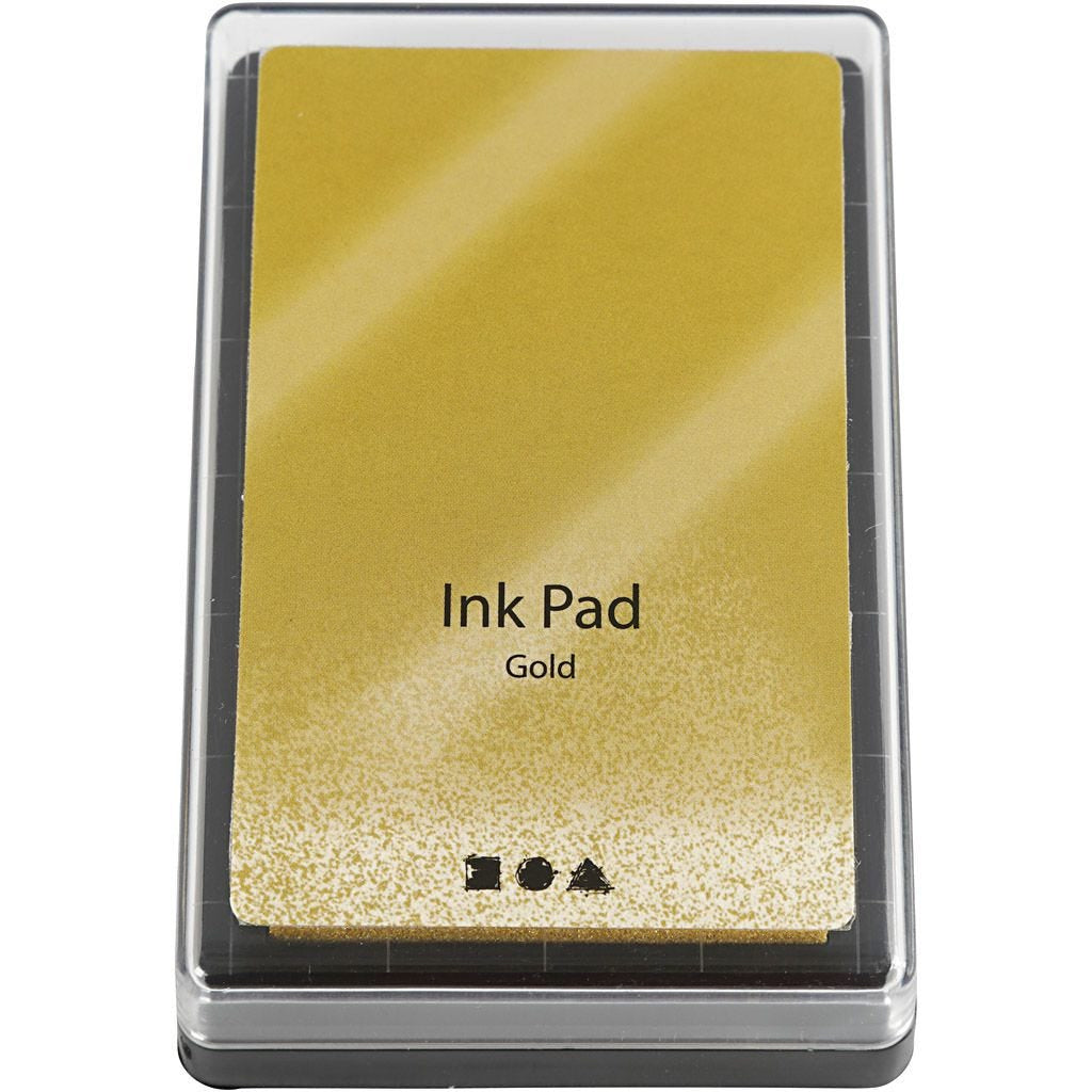 Creativ Company Stempelkissen – 90 × 60 × 20 mm – Gold – 1 Stück
