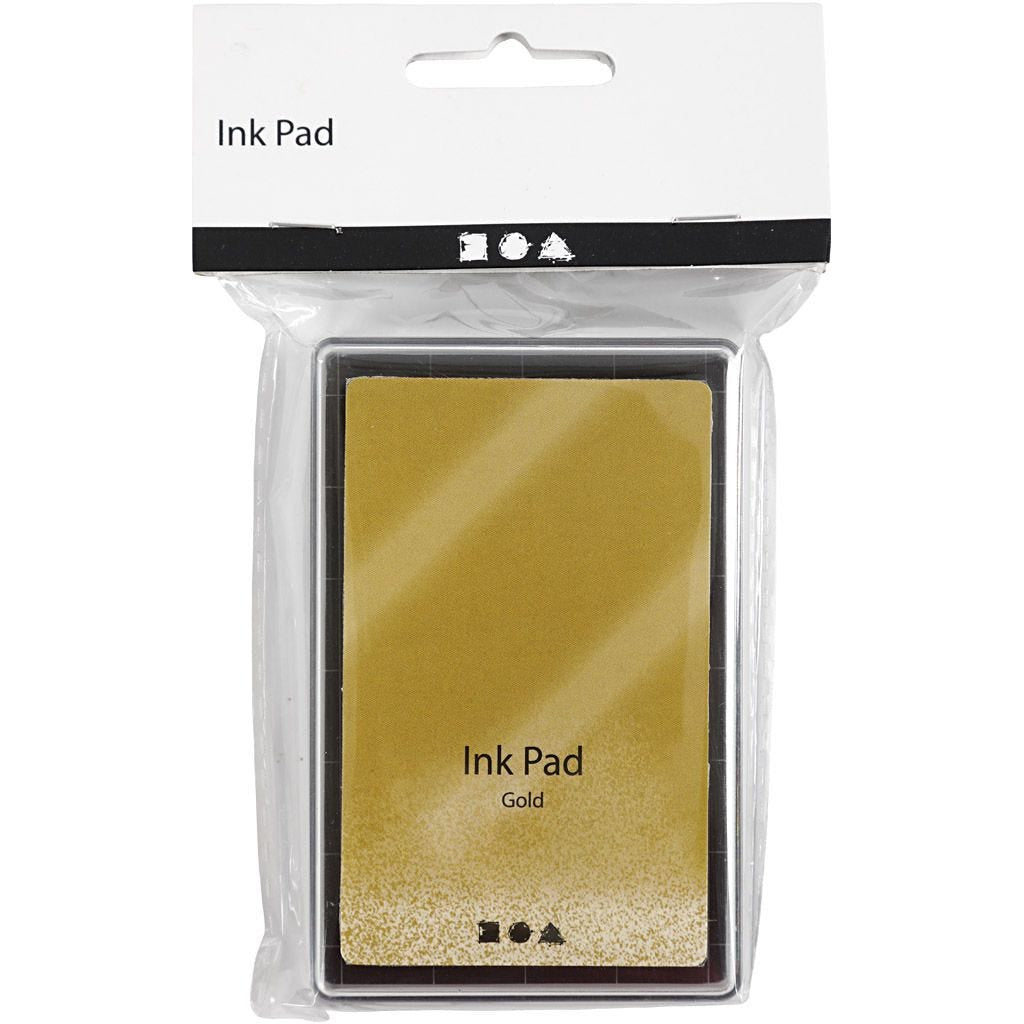 Creativ Company Stempelkissen – 90 × 60 × 20 mm – Gold – 1 Stück