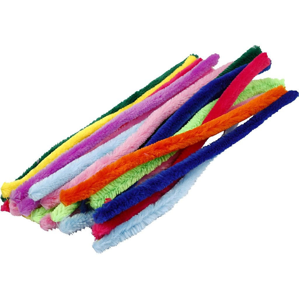 Creativ Company Chenilledraht, Nylon, Mehrfarbig, Ø 15 mm × 30 cm, 200 Stk.