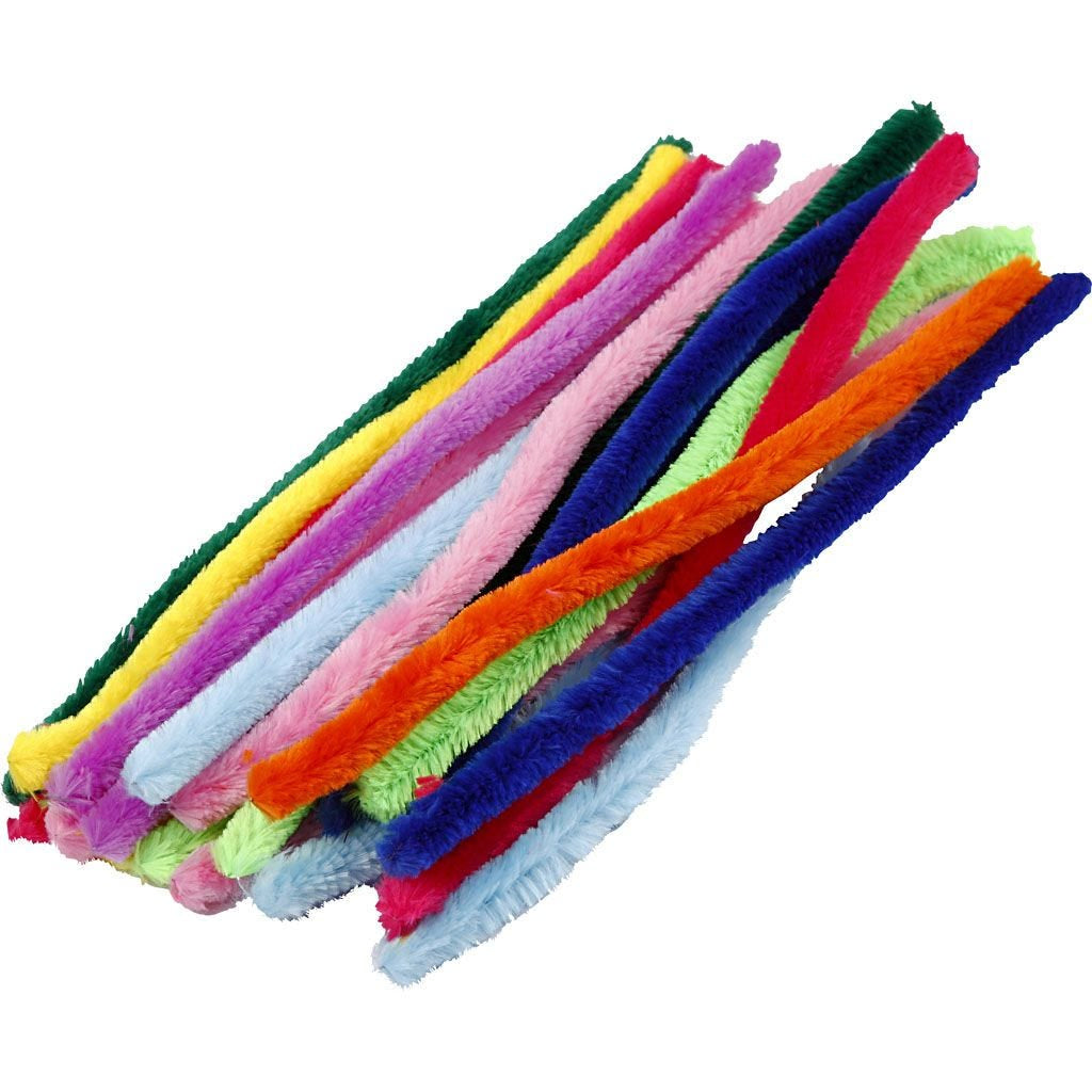 Creativ Company Chenilledraht, Nylon, Mehrfarbig, Ø 15 mm × 30 cm, 200 Stk.
