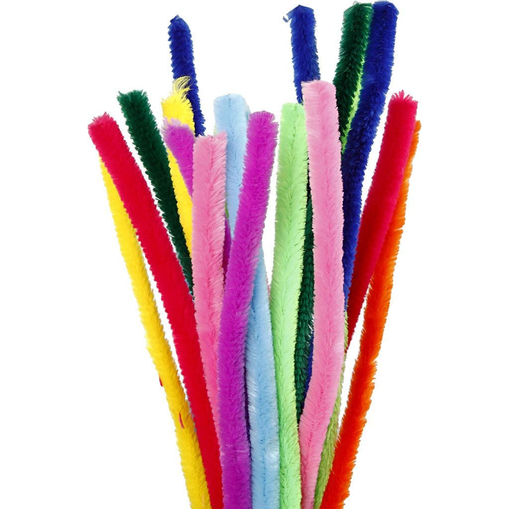 Creativ Company Chenilledraht, Nylon, Mehrfarbig, Ø 15 mm × 30 cm, 200 Stk.