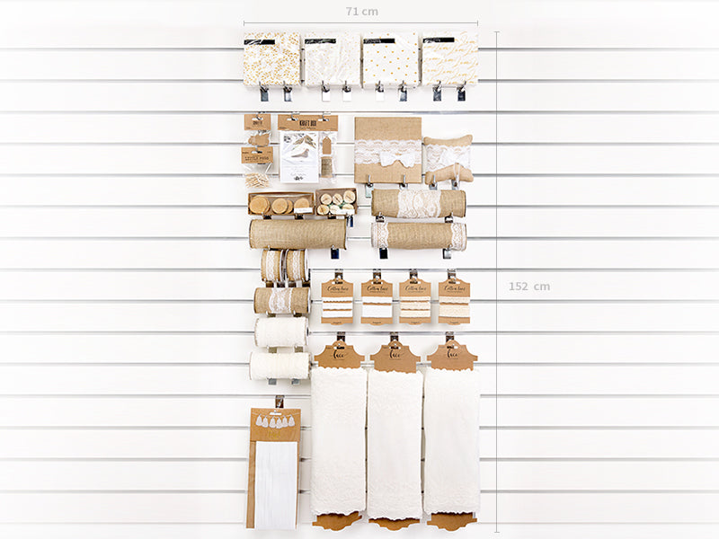 PartyDeco Tischkarten Holzscheibe Hochzeit – Braun – Ø 4,5–6,5 cm – Holz (Weide) – 6 Stk