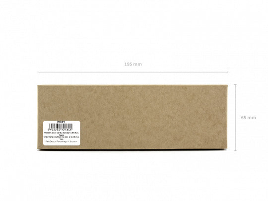 PartyDeco Tischkarten Holzscheibe Hochzeit – Braun – Ø 4,5–6,5 cm – Holz (Weide) – 6 Stk