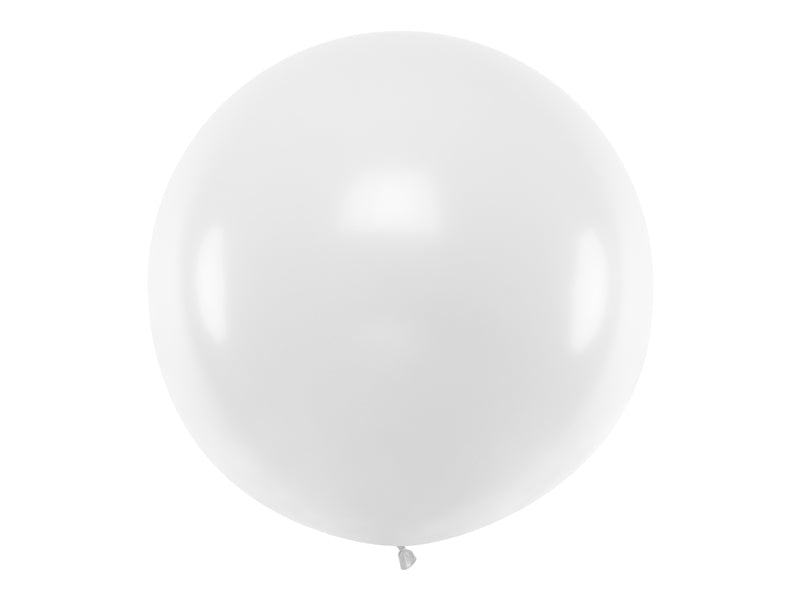 PartyDeco Luftballons Hochzeit – Weiss – Ø 100 cm – Latex – 1 Stück