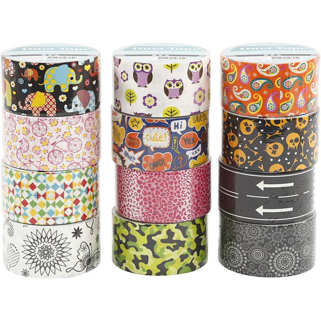 Creativ Company Gewebeband – 48 mm × 5 m, mehrfarbig