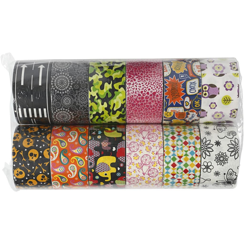 Creativ Company Gewebeband – 48 mm × 5 m, mehrfarbig