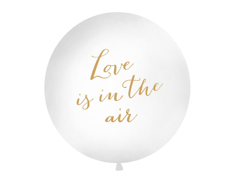 PartyDeco Luftballons Hochzeit – Weiss – Ø 100 cm – Latex – 1 Stück