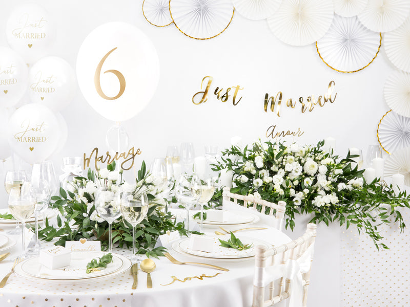 PartyDeco Rosetten – Weiss – 23, 32, 40 cm – 3 Stk – für Hochzeit