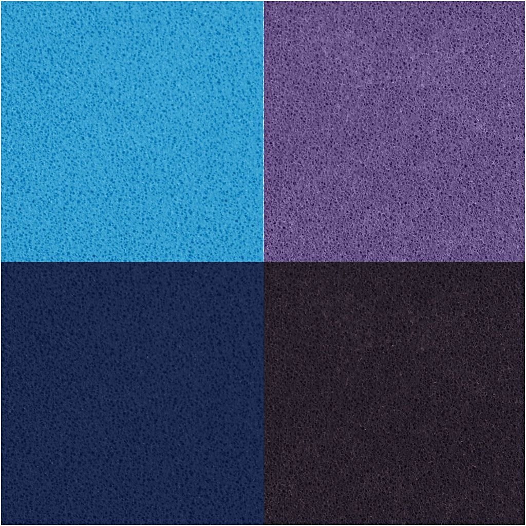 Creativ Company Stempelkissen – 35 × 35 × 20 mm – Violett – 4 Stück – für Textilien
