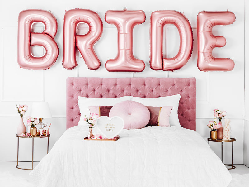 PartyDeco Haarreif Bride – Roségold – Metall – 1 Stück