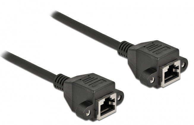 DeLOCK Patchkabel – Cat.6A, S/FTP, 5 m, Schwarz, LSZH, RJ‑45