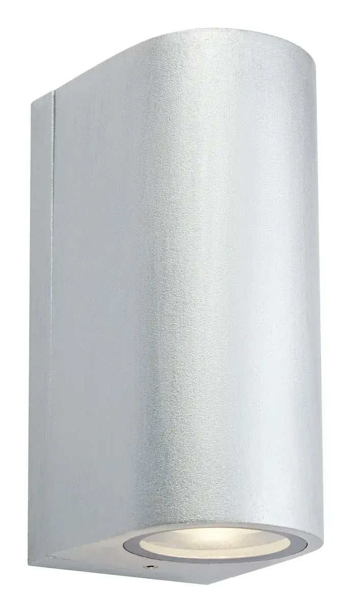 Markslöjd Aussenwandleuchte – 4,9 W – Warmweiss, 3000 K – IP65 – Netzbetrieb – dimmbar – Silber, Aluminium