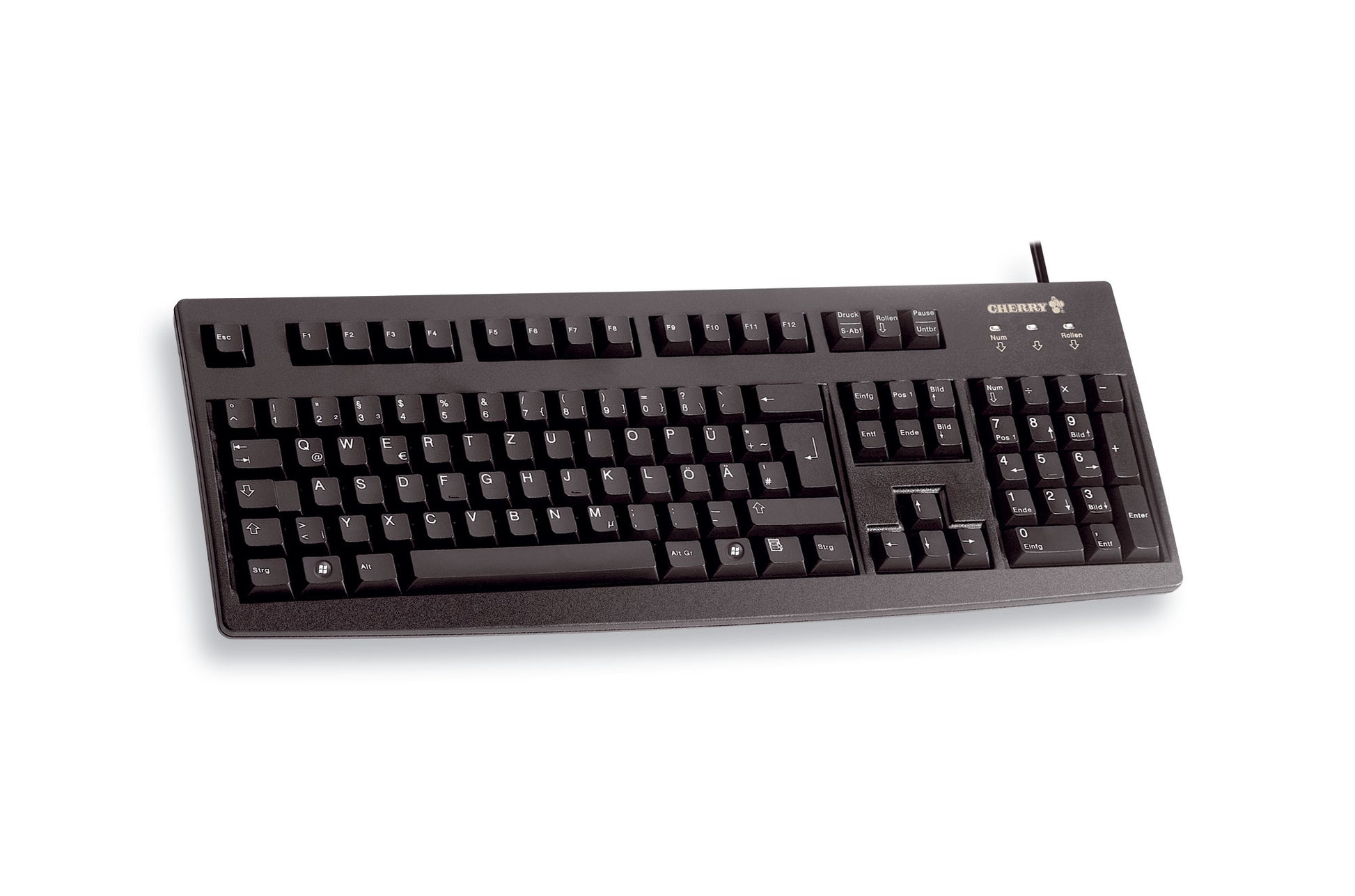 CHERRY G83-6105 – Tastatur – kabelgebunden, USB – QWERTZ (DE) – schwarz