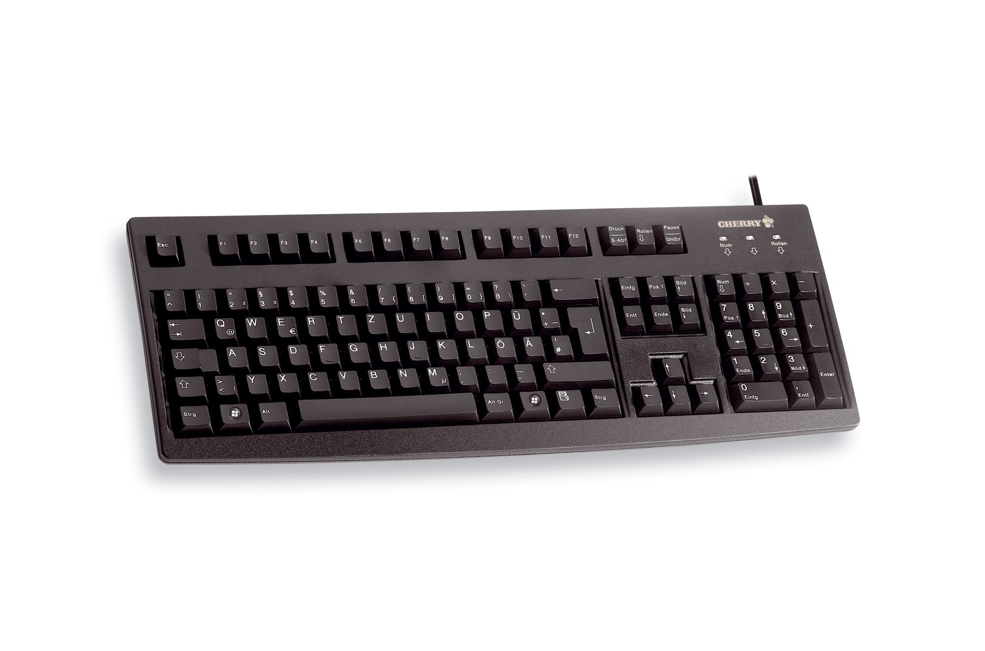 CHERRY G83-6105 – Tastatur – kabelgebunden, USB – QWERTZ (DE) – schwarz