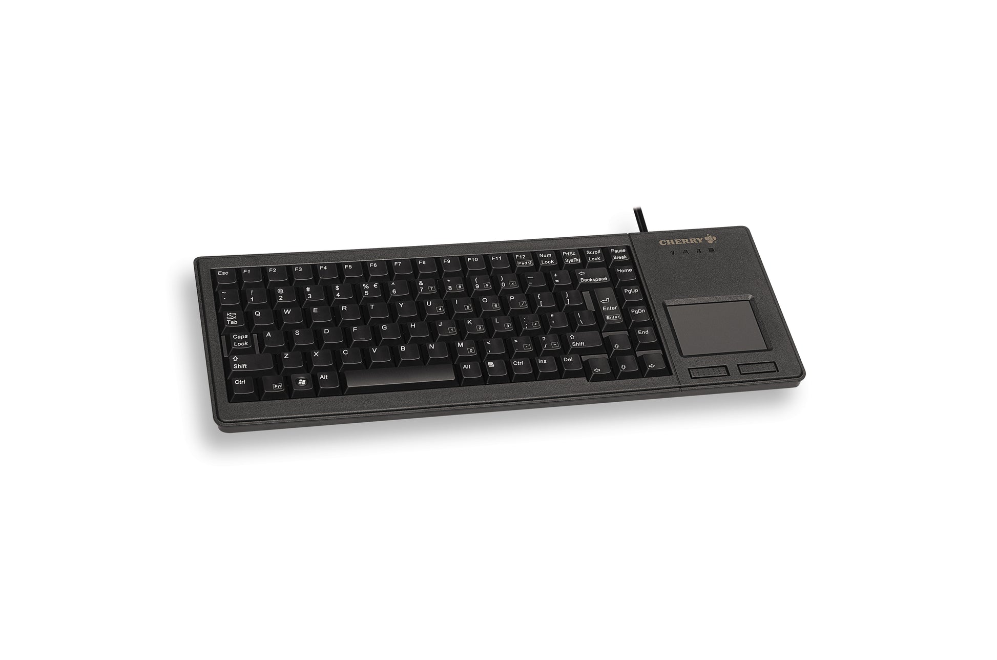 CHERRY XS Touchpad – Tastatur, kabelgebunden (USB), UK-Layout (EN), mechanisch, mit Touchpad – für Windows