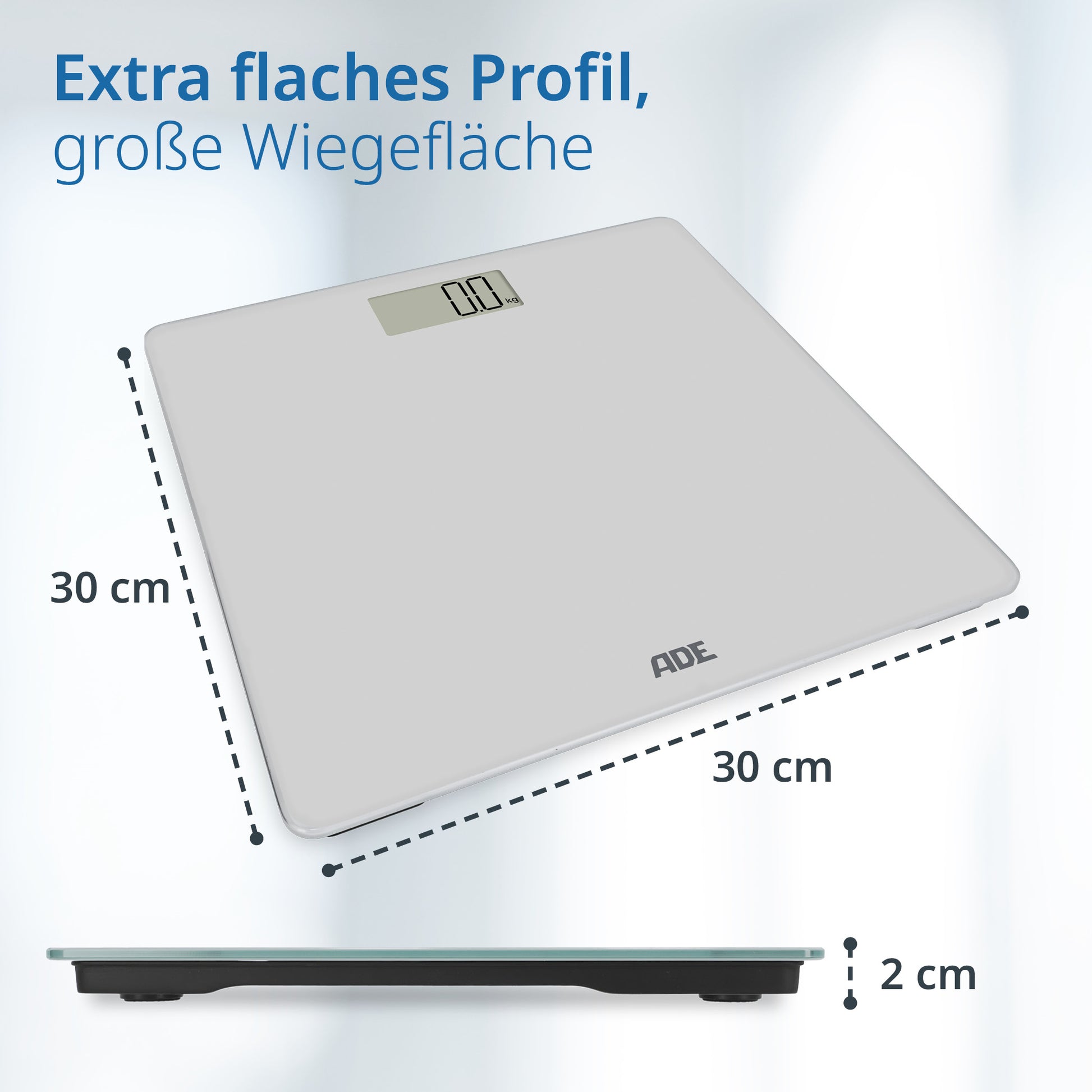 ADE Digitale Personenwaage Amina – Glas – 180 kg