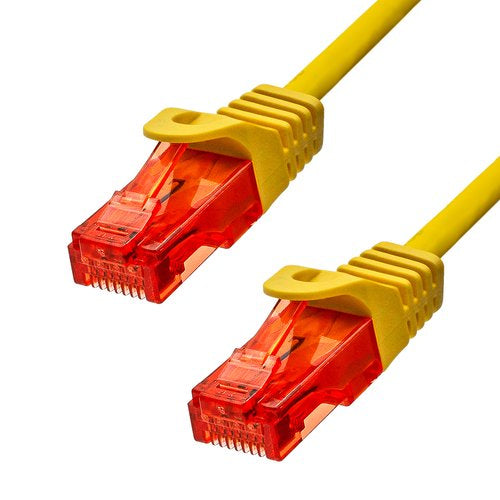 ProXtend 6UTP-003Y Patchkabel – Cat6 U/UTP, 0,3 m, Gelb, LSZH, RJ-45