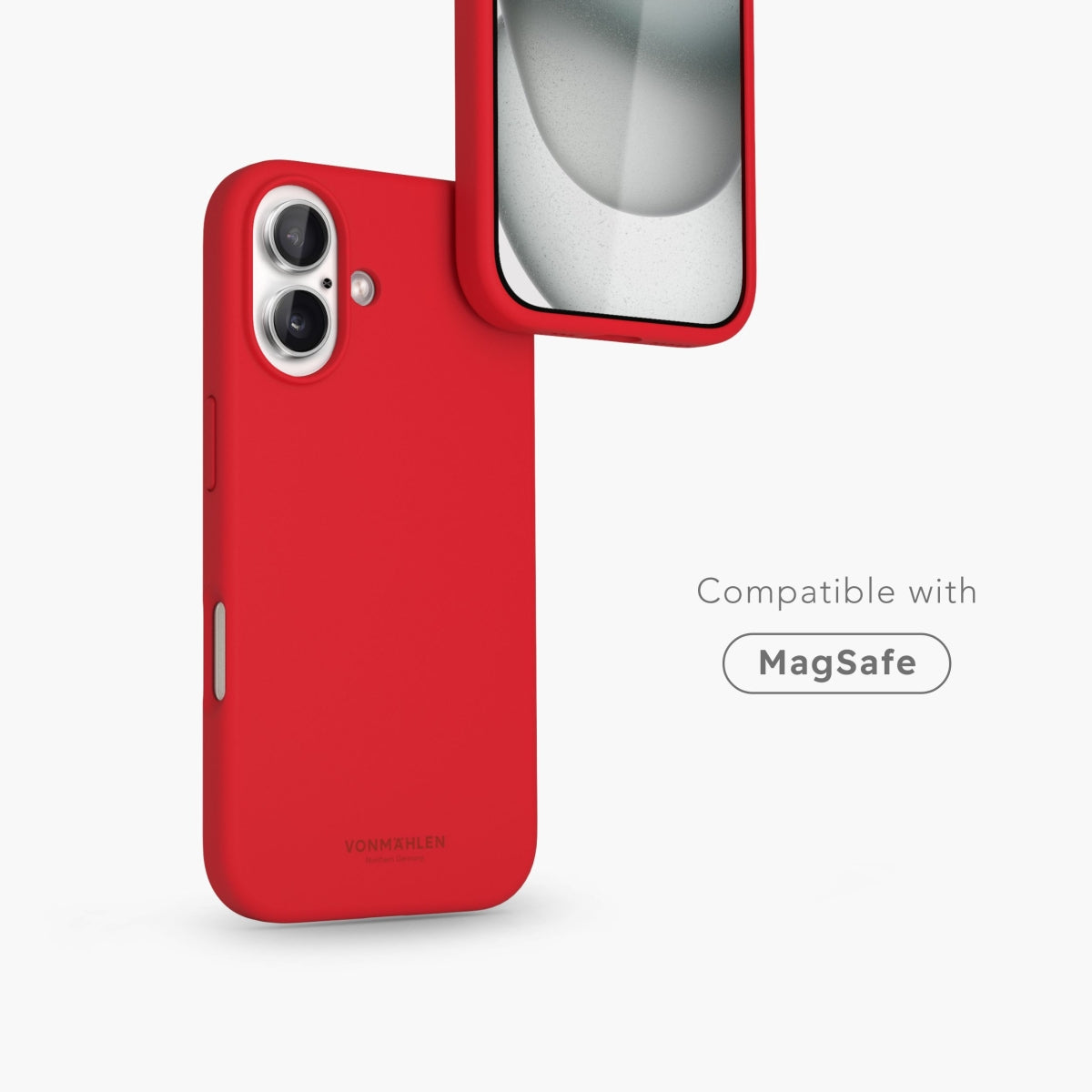 Vonmählen Backcover – für Apple iPhone 16 Plus, MagSafe, Silikon, Firecracker