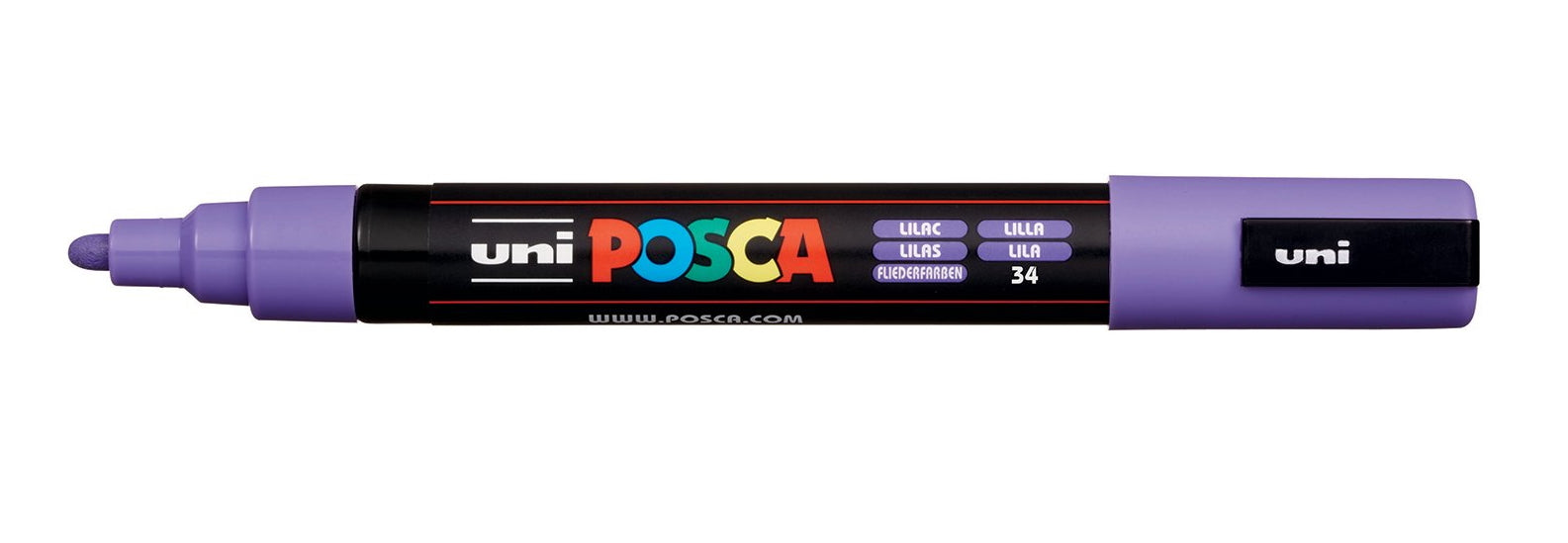 Uni-Ball Kreidemarker – Rund, 1,8–2,5 mm – Lila