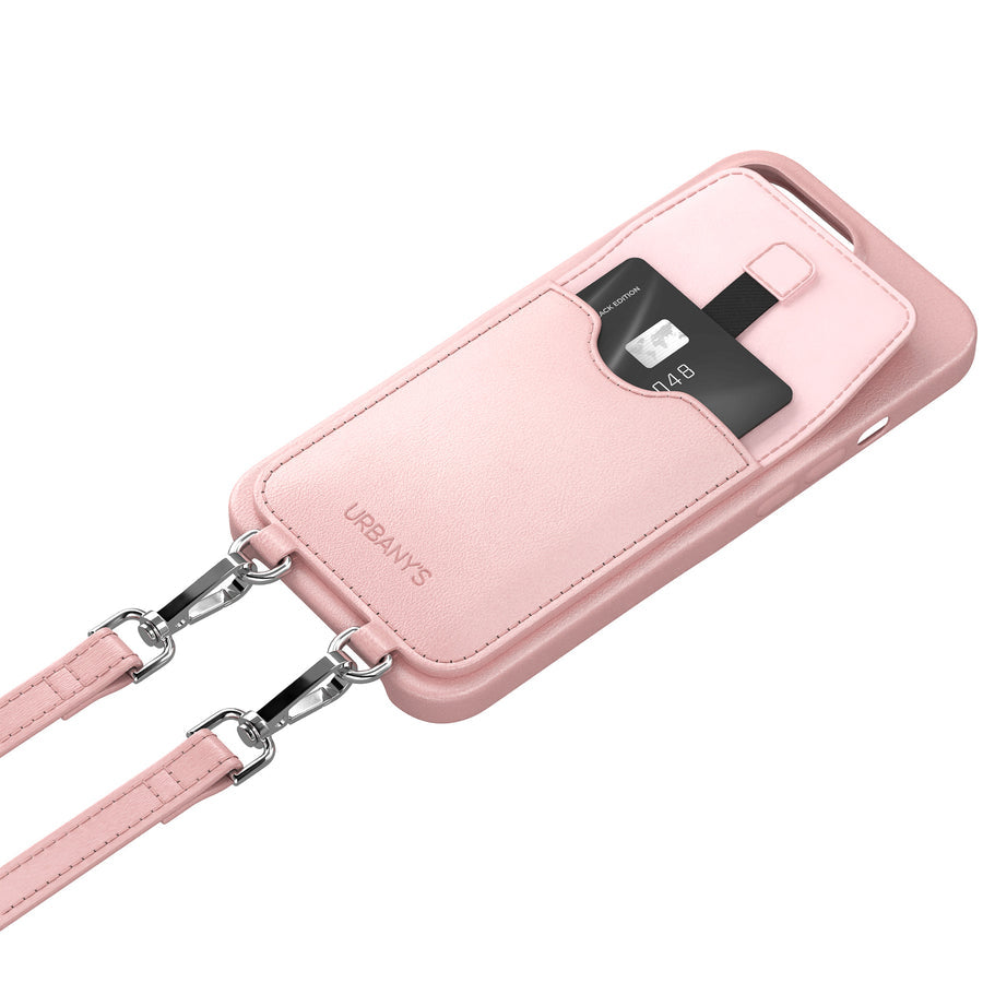 Urbany's Urbanys – Halskettenhülle – für Apple iPhone 16 – Cotton Candy – mit Kordel