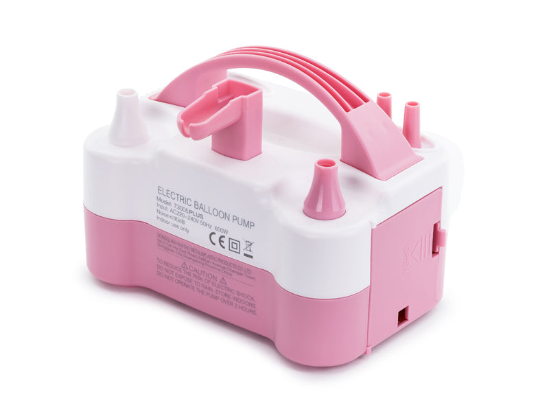 PartyDeco Ballonpumpe – Rosa – 20 × 13 × 13 cm – Kunststoff – 1 Stk
