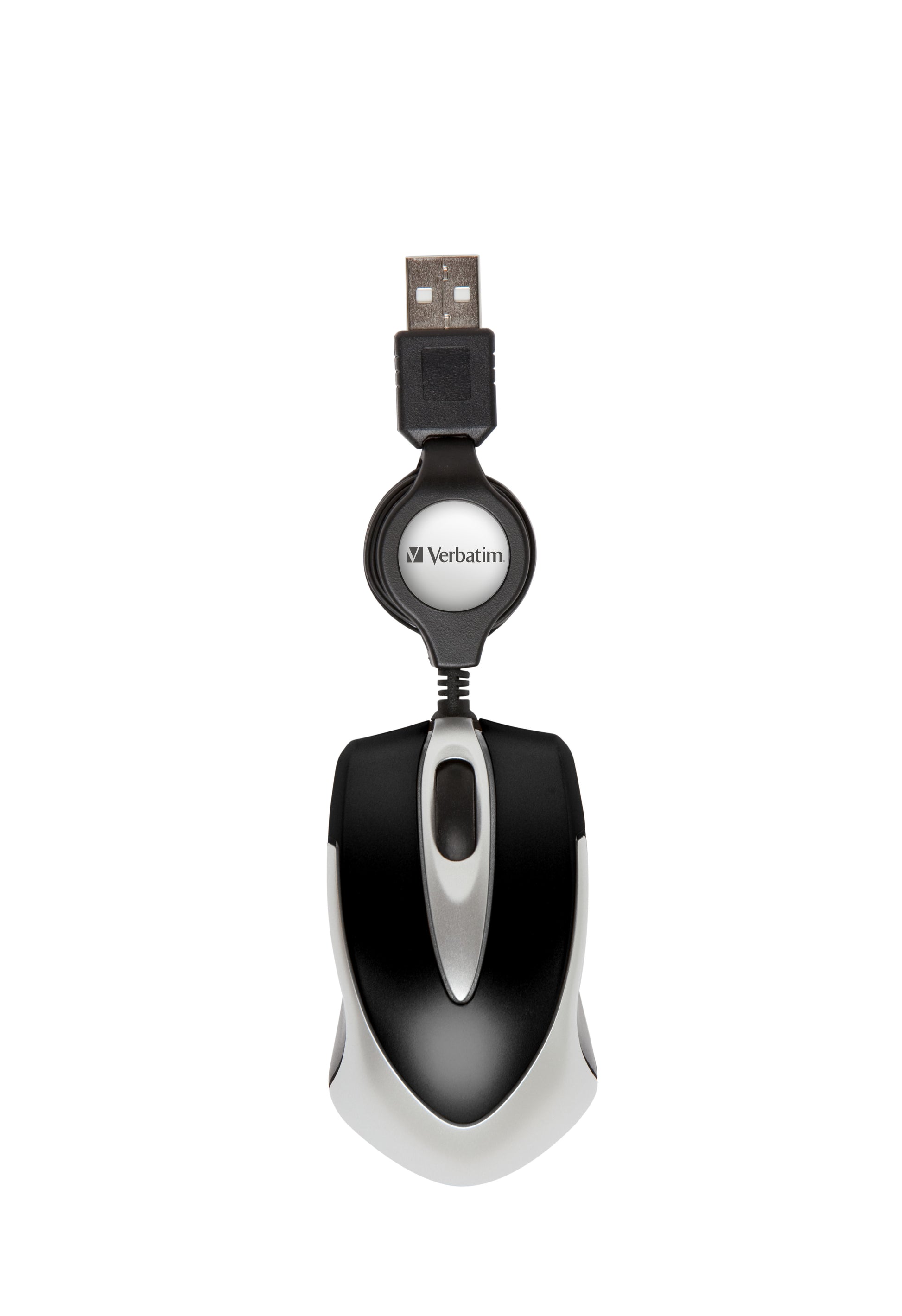 Verbatim Go Mini – Maus – Kabelgebunden (USB‑A), beidhändig, Schwarz
