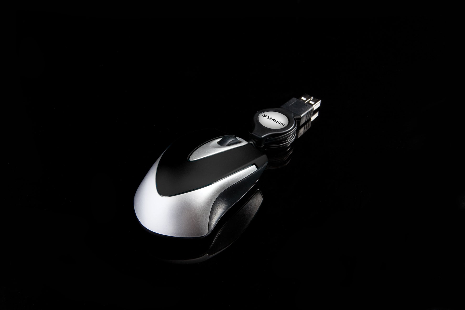 Verbatim Go Mini – Maus – Kabelgebunden (USB‑A), beidhändig, Schwarz