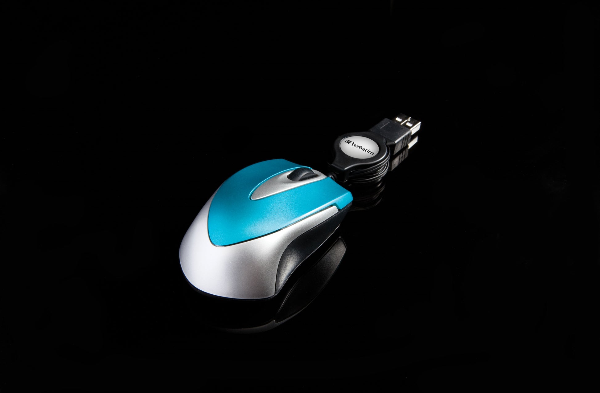 Verbatim Go Mini – Maus – Kabelgebunden (USB‑A), 1000 DPI, beidhändig, Blau