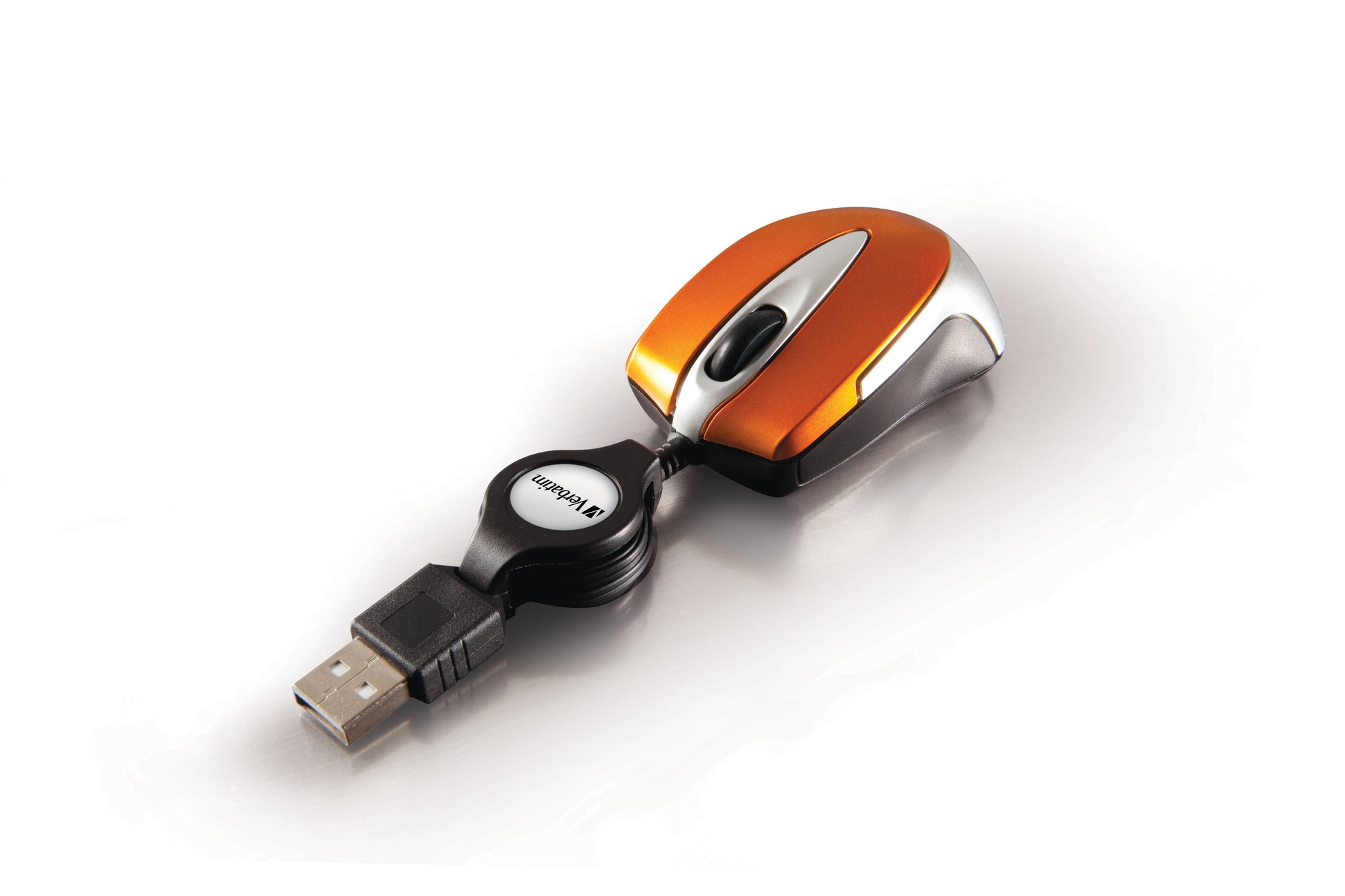 Verbatim Go Mini – Maus – Kabelgebunden (USB‑A), 1000 DPI, Orange