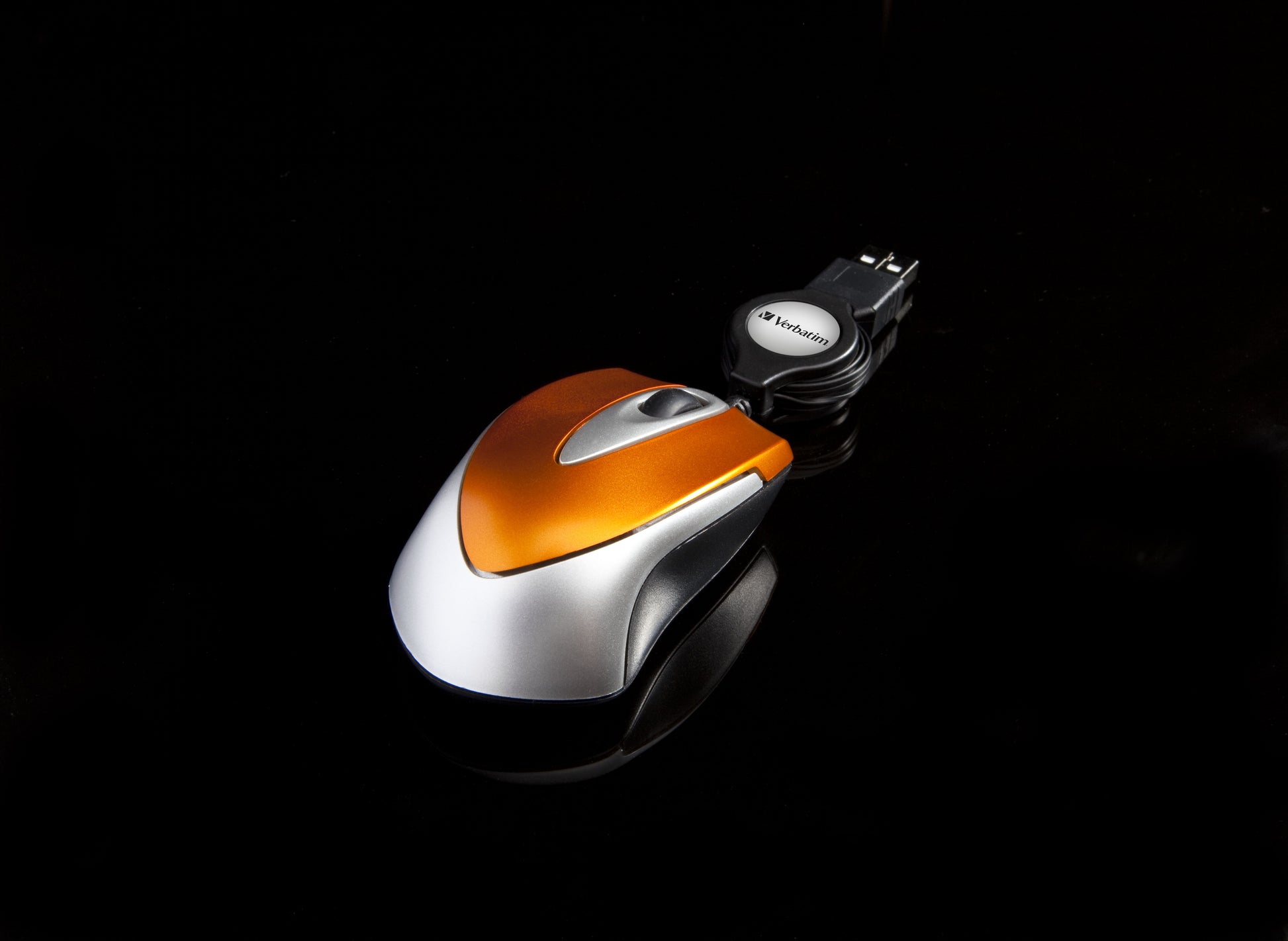 Verbatim Go Mini – Maus – Kabelgebunden (USB‑A), 1000 DPI, Orange