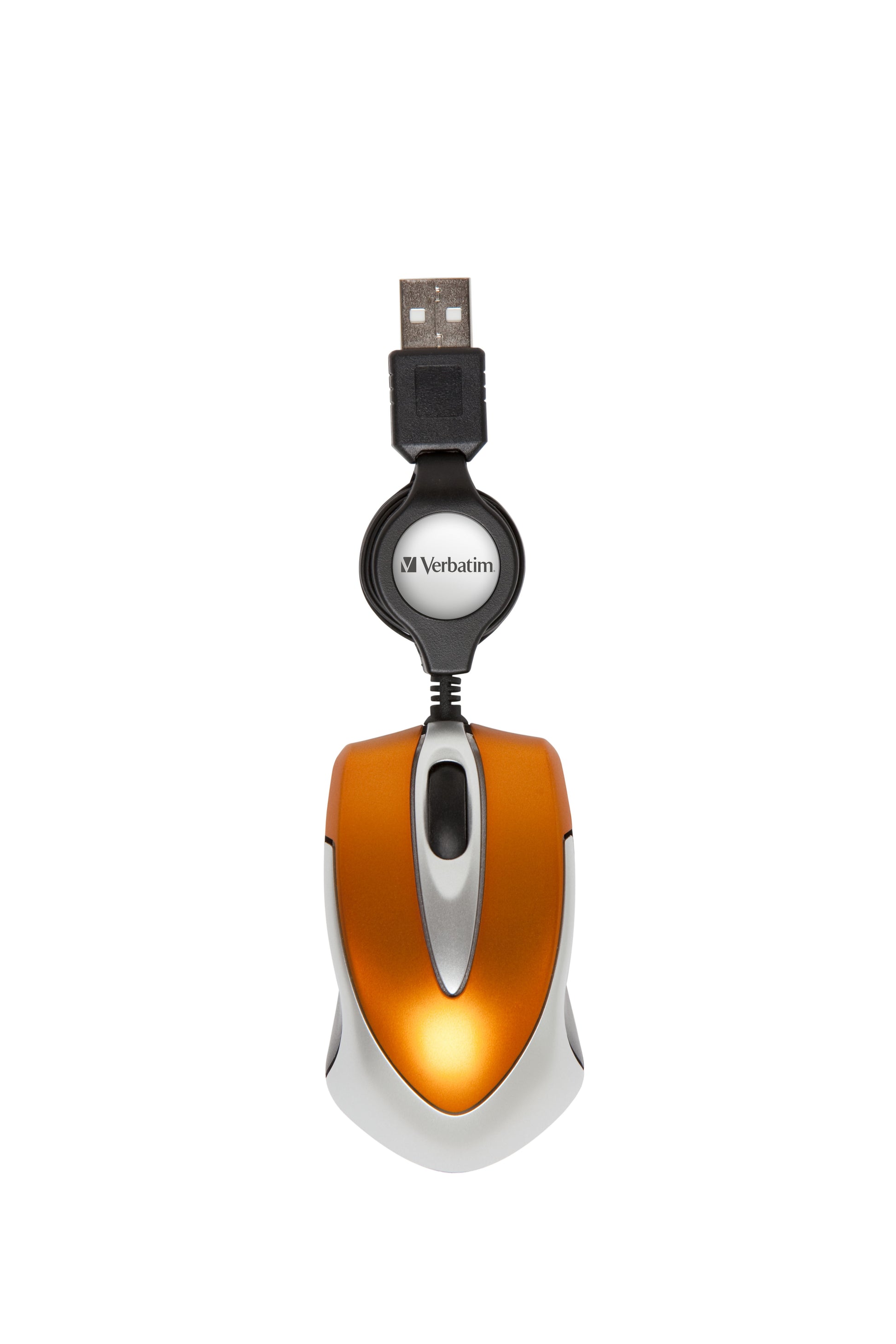 Verbatim Go Mini – Maus – Kabelgebunden (USB‑A), 1000 DPI, Orange
