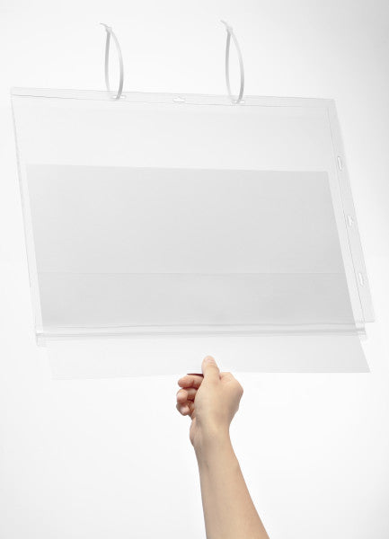 Durable Plakattasche – 297 × 420 mm, transparent, Kunststoff, wiederablösbar