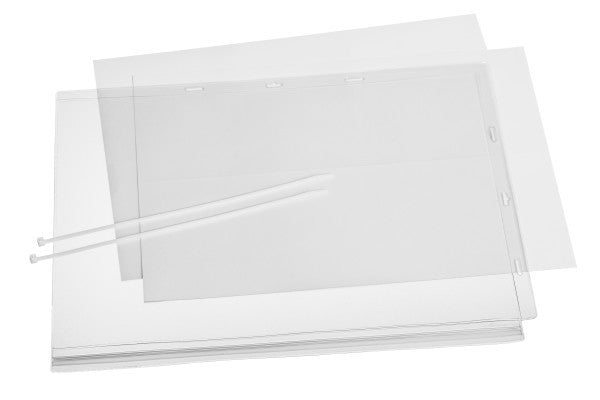 Durable Plakattasche – 297 × 420 mm, transparent, Kunststoff, wiederablösbar