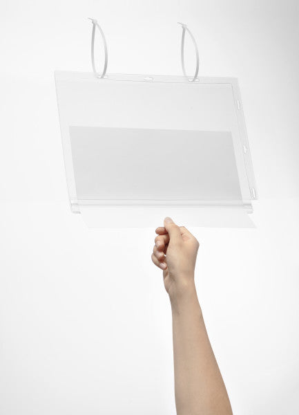 Durable Plakattasche – 210 × 297 mm, transparent, wiederverwendbar, 5er-Pack
