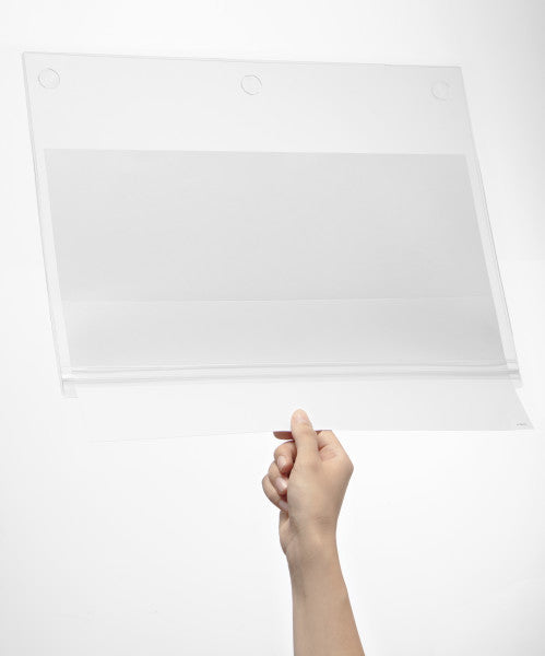 Durable Plakattasche – 297 × 420 mm, transparent, Kunststoff, selbstklebend, wiederablösbar