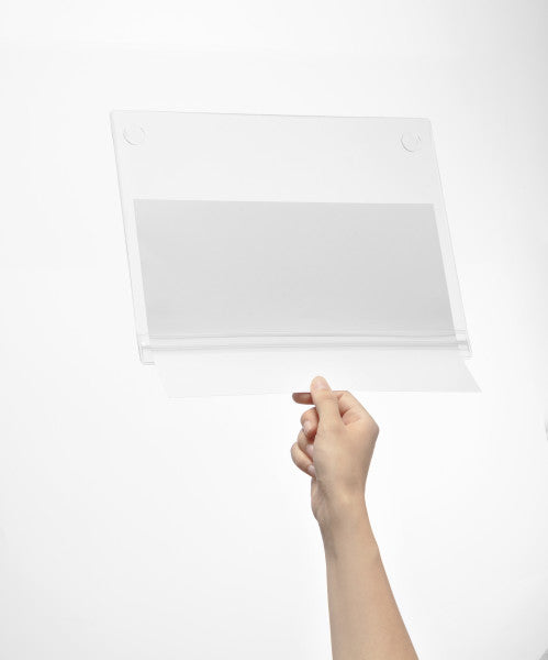 Durable Plakattasche – 210 × 297 mm, transparent, Kunststoff, selbstklebend, wiederablösbar