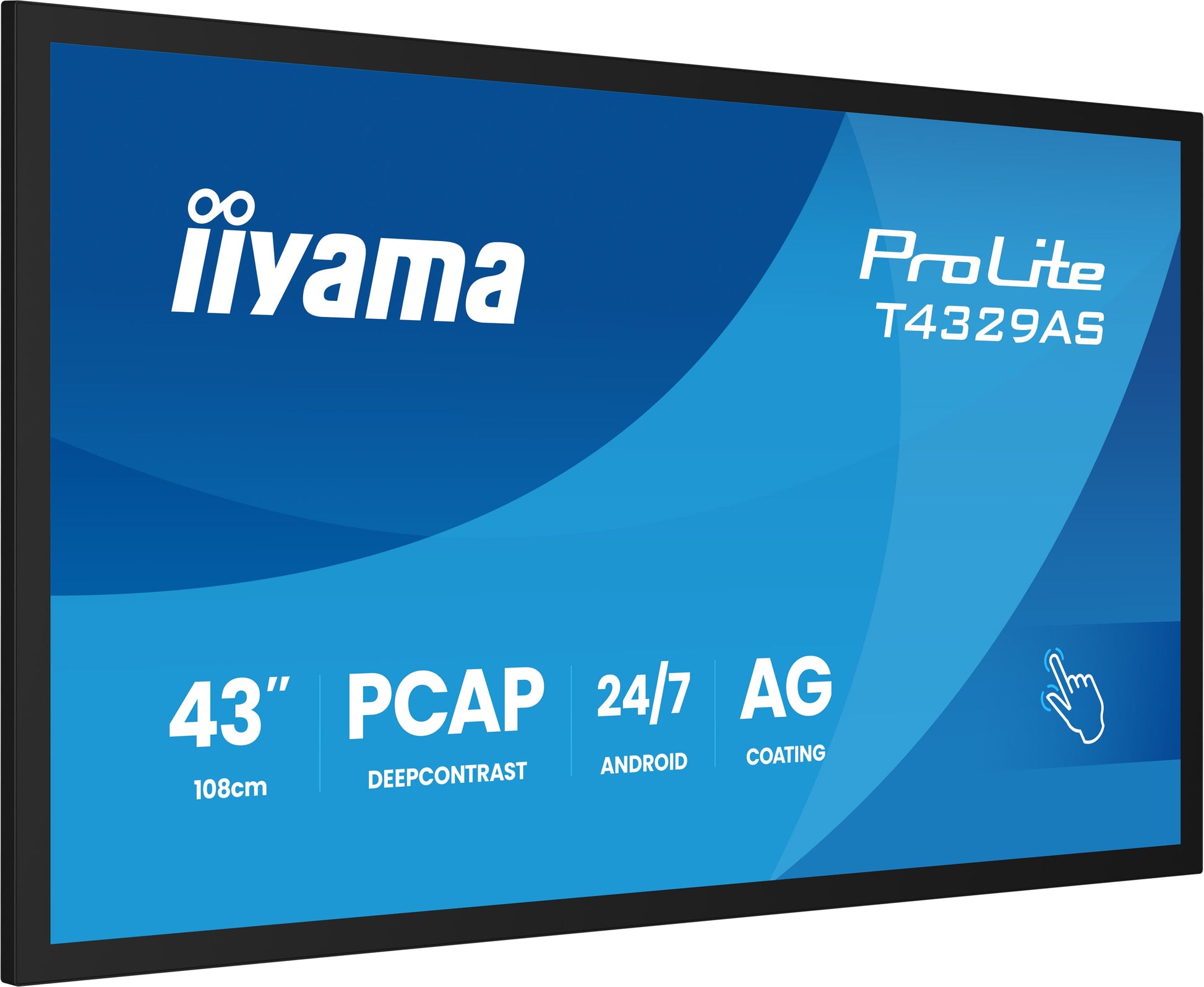 iiyama Interaktives Touch-Display, 43", Ultra HD 4K, 500 cd/m², Android