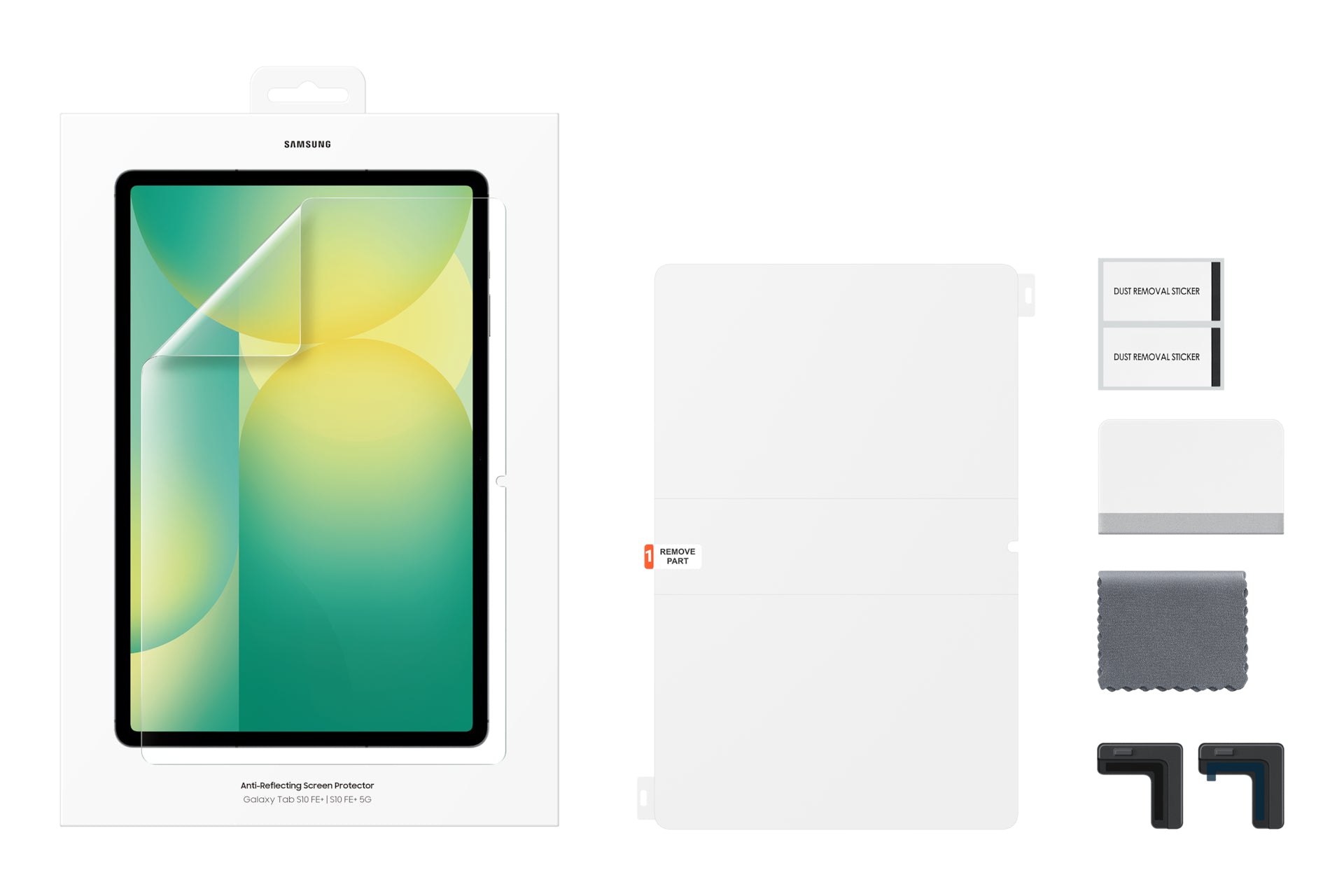 Samsung Panzerglas für Galaxy Tab S10 FE+ 14,3" – Anti-Glare, inkl. Reinigungs-Set