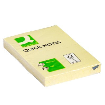 Q-Connect Haftnotizen – 76×51 mm – gelb, 100 Blatt