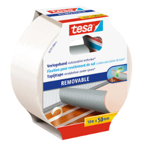 TESA Montageband – 50 mm × 10 m, transparent, für den Innenbereich