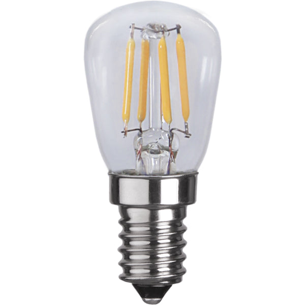 Star Trading LED-Leuchtmittel E14 ST26 – Warmweiss 2700 K, 250 lm, 2,8 W – IP44 – 10 Stk. – Transparent, Glas
